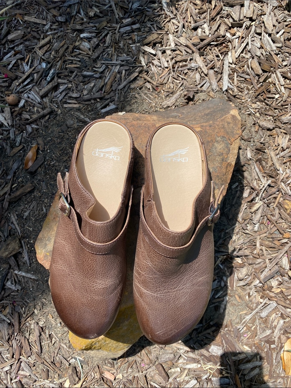 Dansko Brown Leather Slip-On Berry Clog Size 40 - Picture 6 of 16